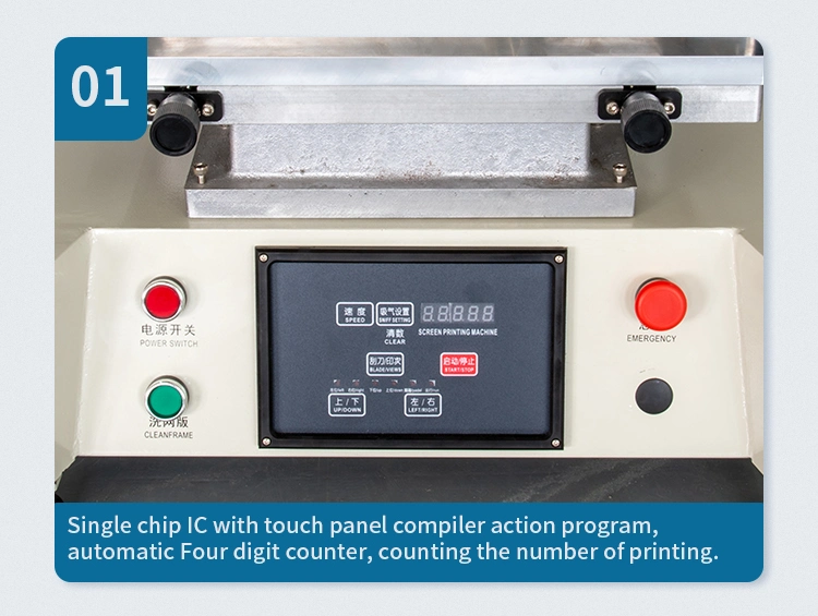 Pneumatic Table Type Small Semi Automatic Vertical Lifting Plane Screen Printing Machine for Solder Paste